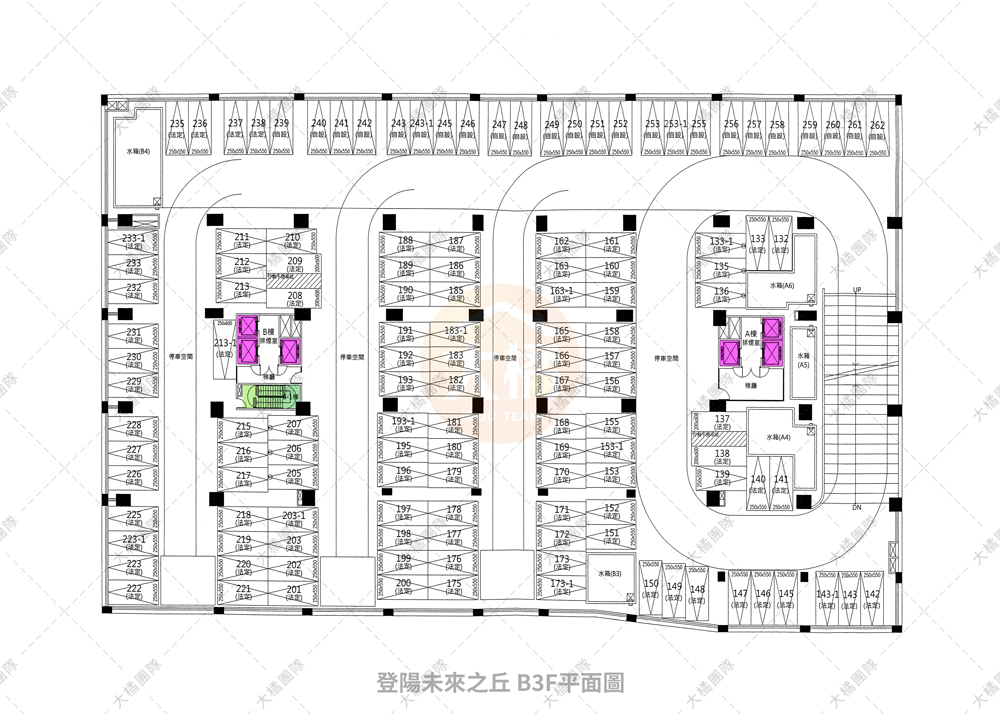 登陽未來之丘-停車場配置B3F