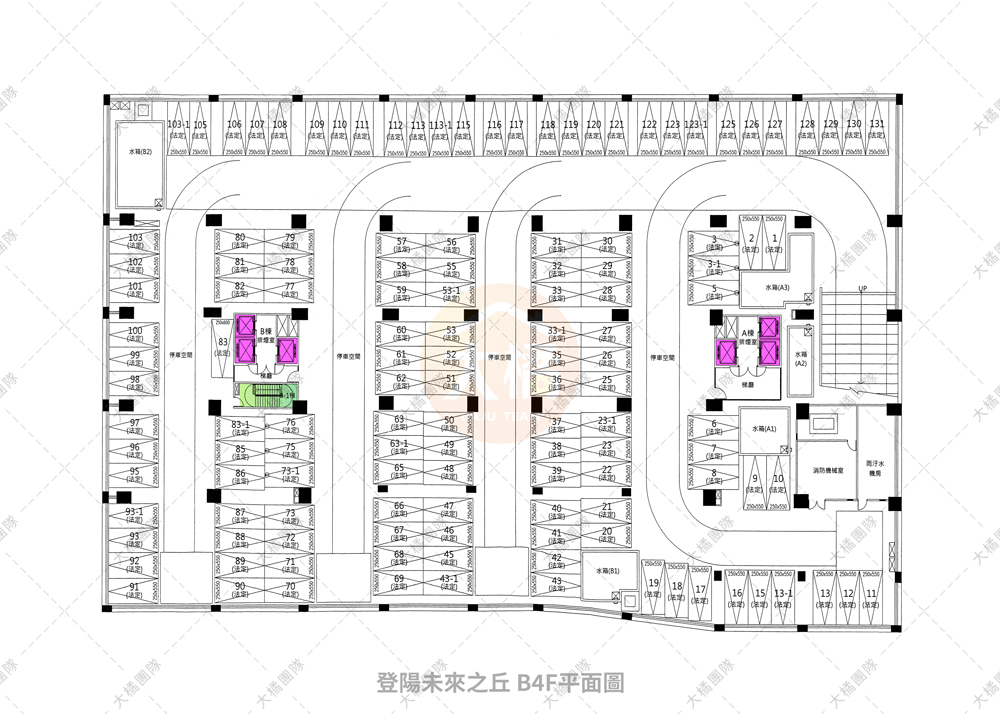 登陽未來之丘-停車場配置B4F