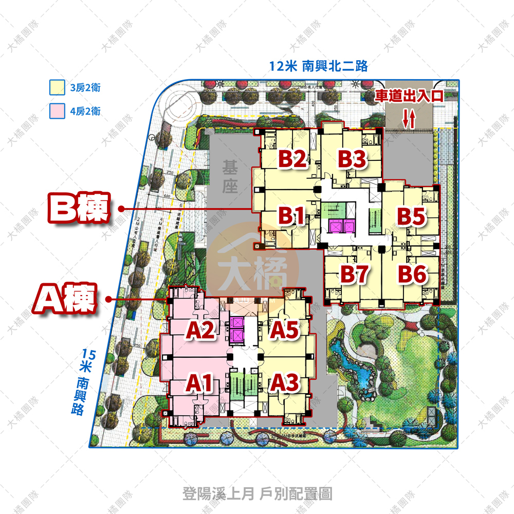 登陽溪上月-戶別配置圖