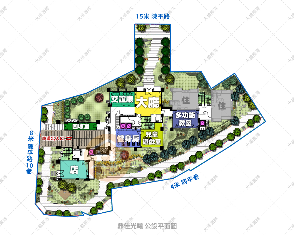 鼎佳光曦-公設平面圖
