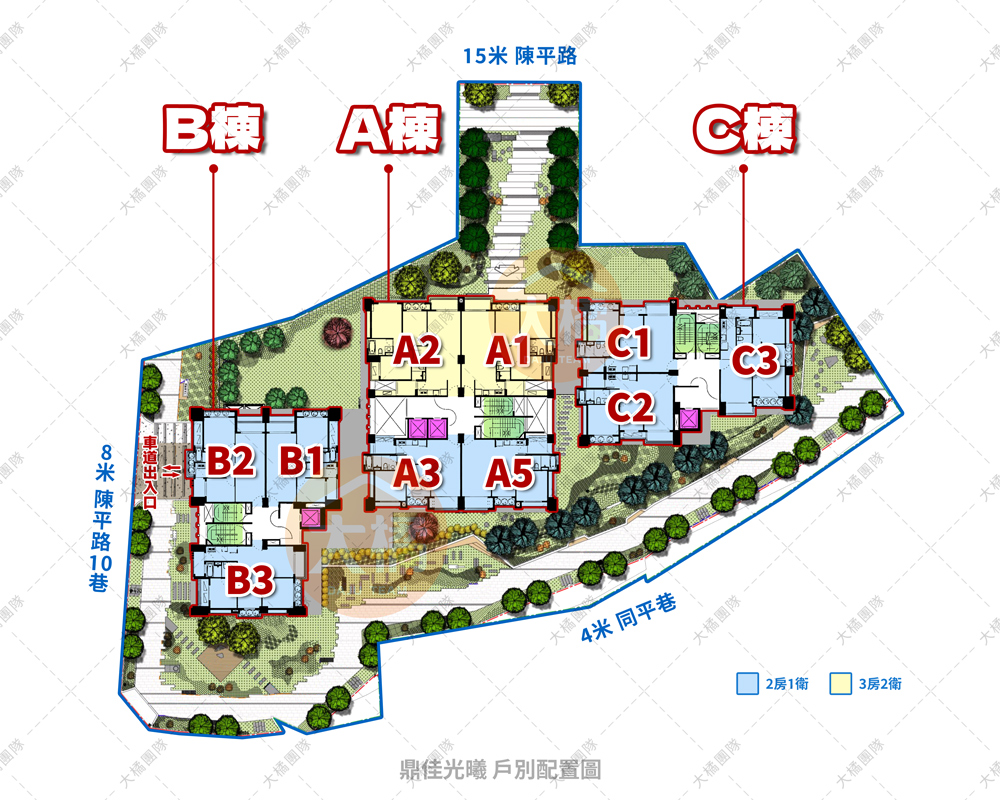 鼎佳光曦-戶別配置圖