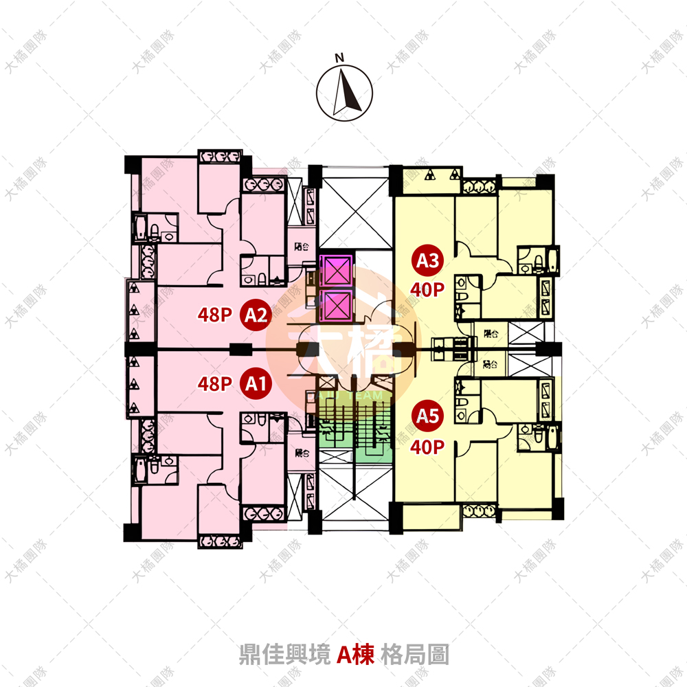 鼎佳興境-A棟格局圖