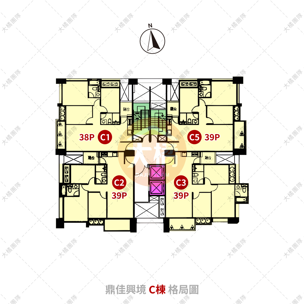 鼎佳興境-C棟格局圖
