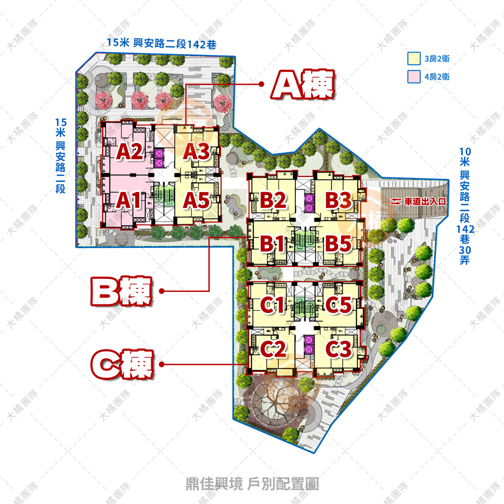鼎佳興境-戶別配置圖