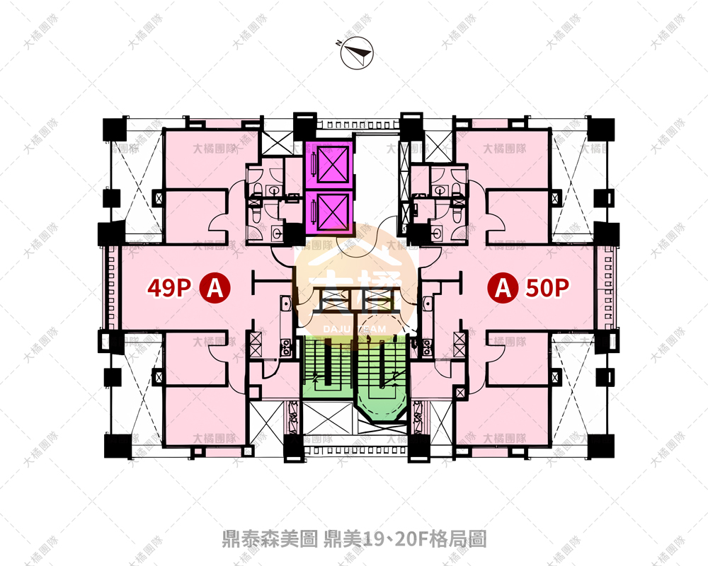 鼎泰森美圖-19F、20F格局圖