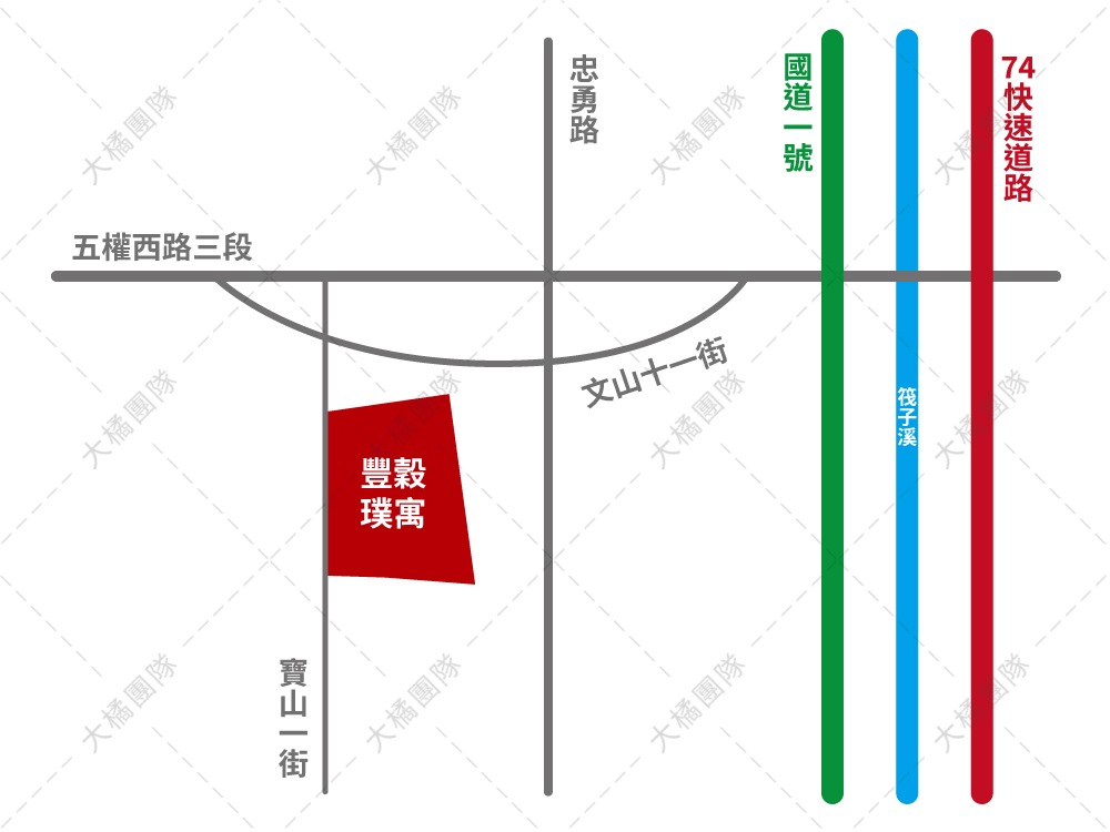 豐穀璞寓-位置圖