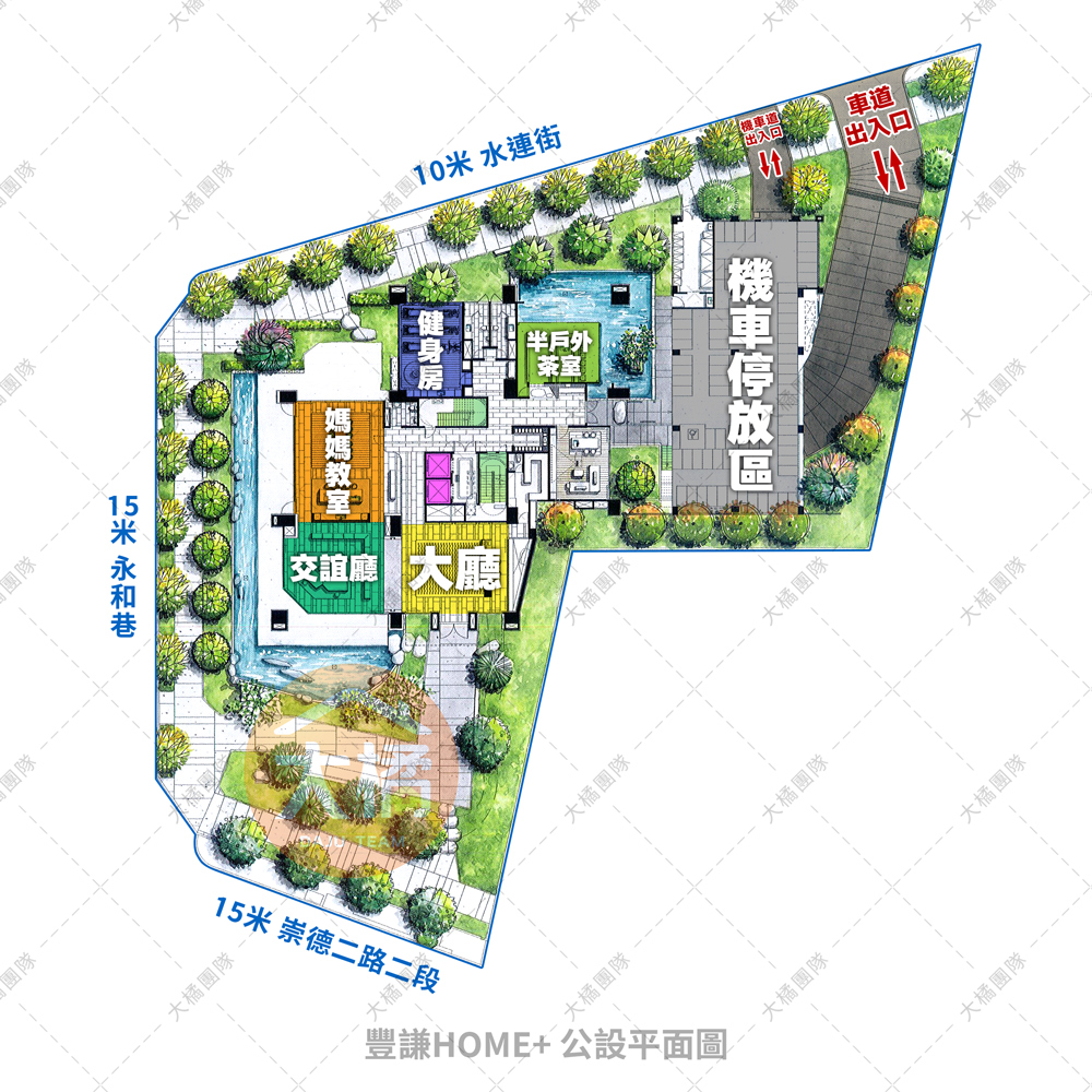 豐謙HOME+-公設平面圖