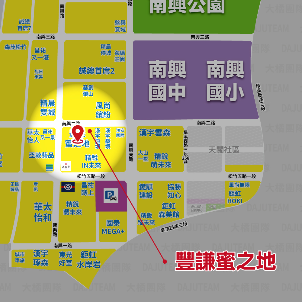 豐謙蜜之地-位置圖