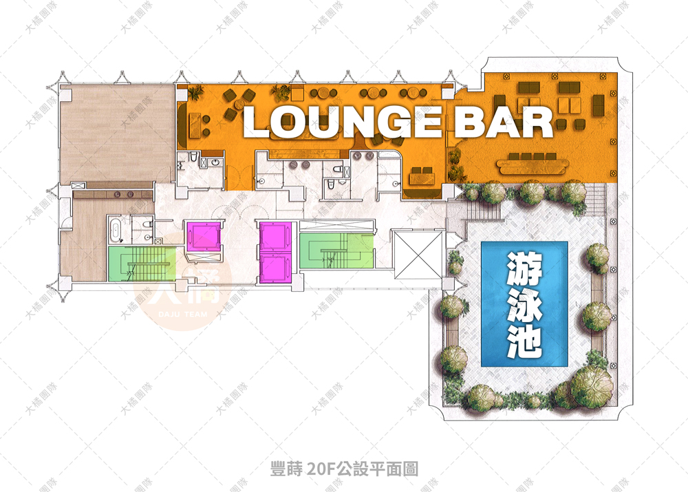 豐蒔-頂樓公設平面圖