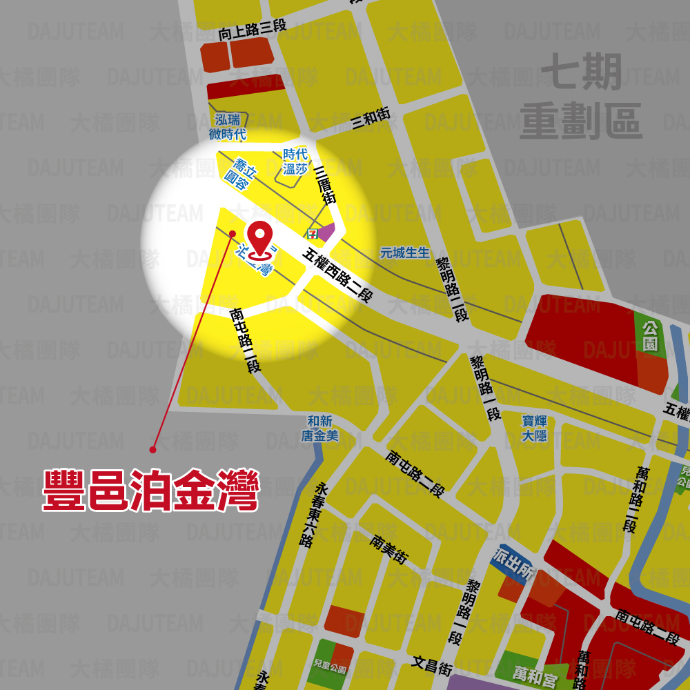 豐邑泊金灣-位置圖