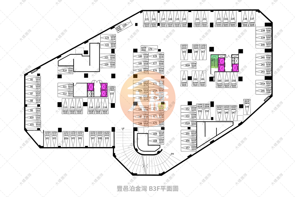 豐邑泊金灣-B3F平面配置圖