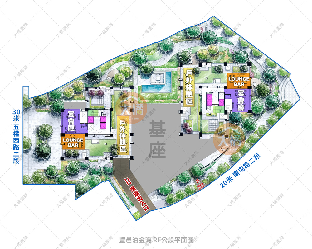 豐邑泊金灣-RF公設平面圖
