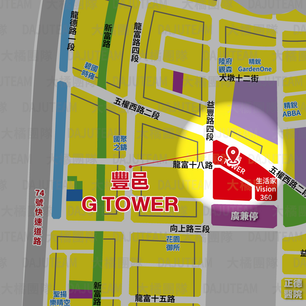 豐邑G TOWER-位置圖