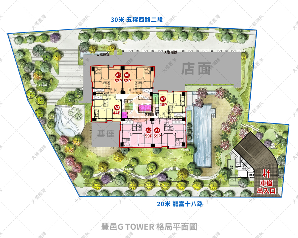 豐邑G TOWER--格局平面圖