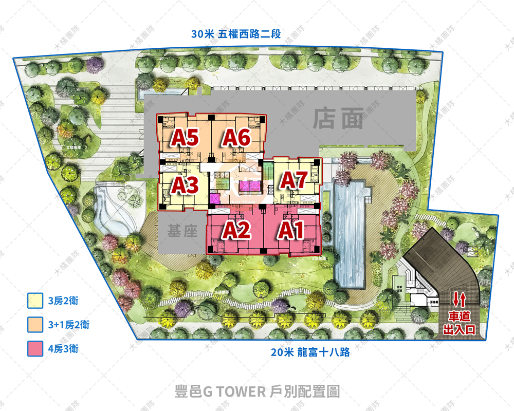 豐邑G TOWER-戶別配置圖