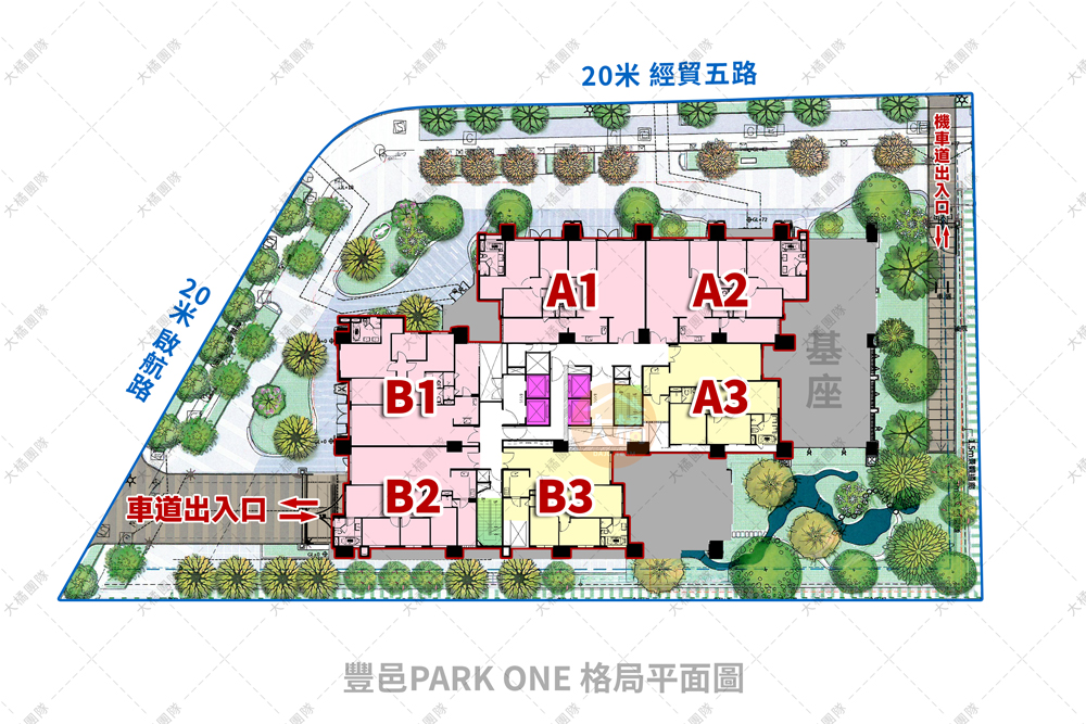 豐邑PARK ONE-格局平面圖