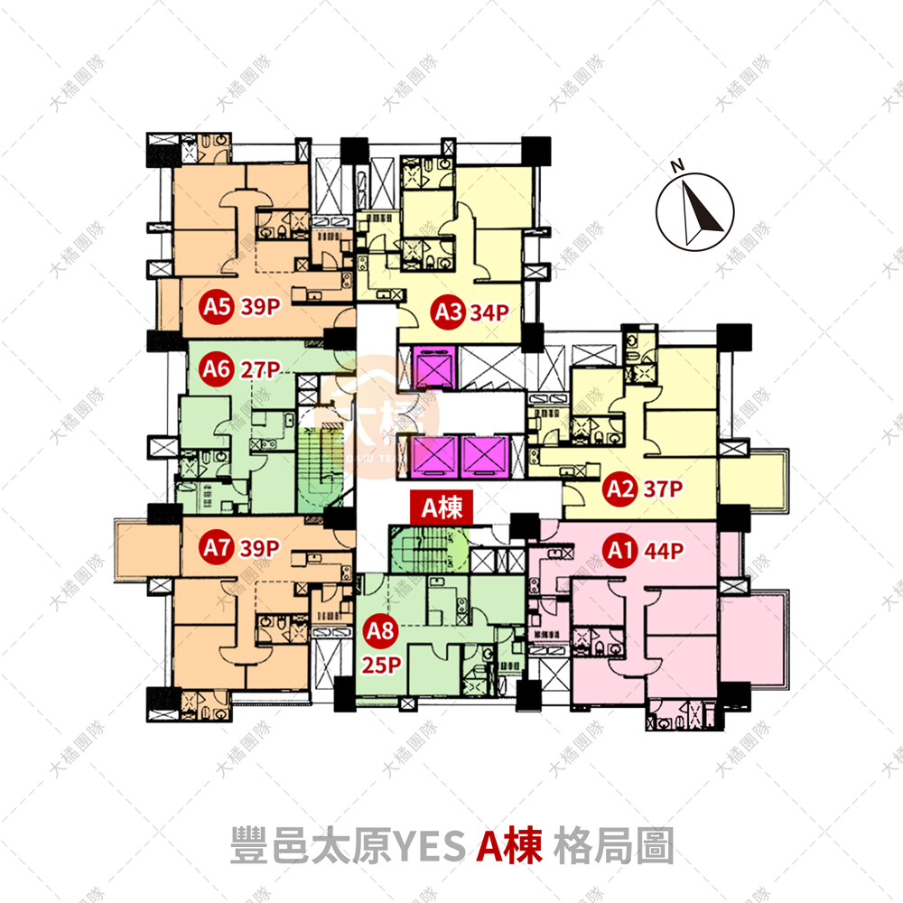 豐邑太原YES-A棟格局圖