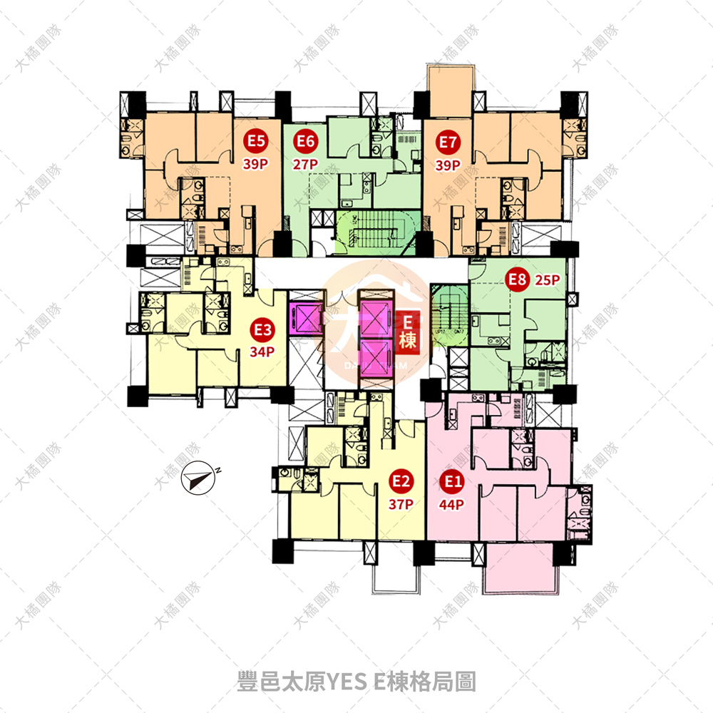 豐邑太原YES-E棟格局圖