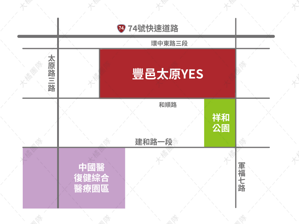 豐邑太原YES-位置圖