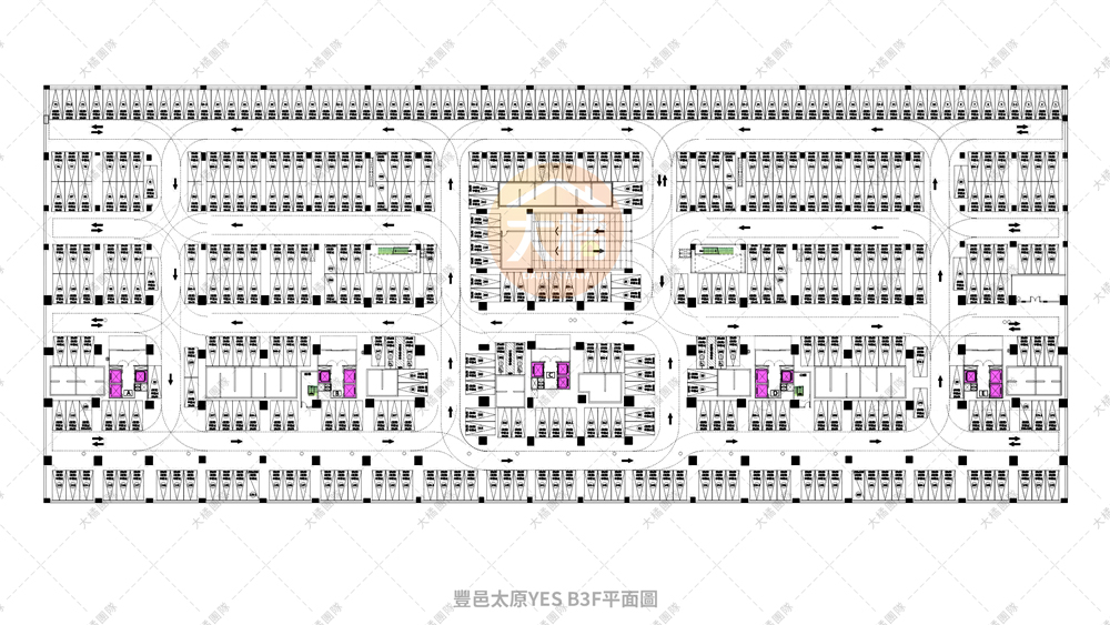 豐邑太原YES-B3F平面配置圖