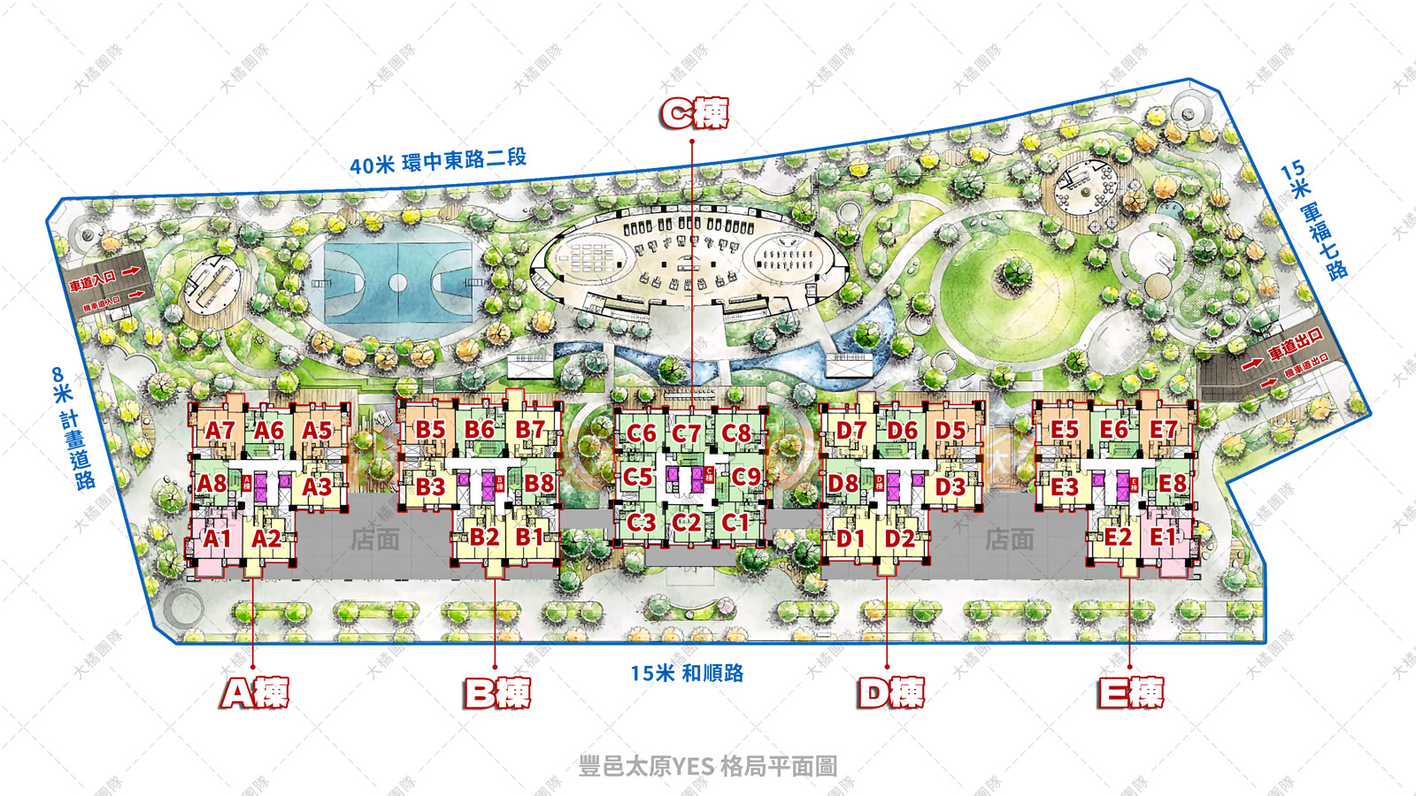 豐邑太原YES-格局平面圖