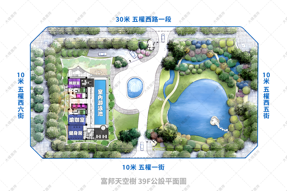 富邦天空樹-39F公設平面圖