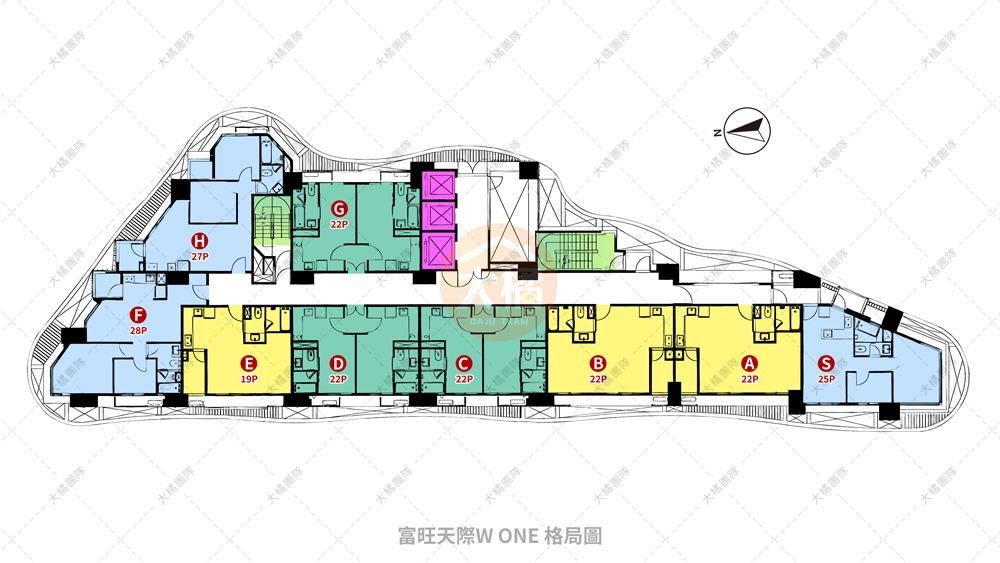 富旺天際W ONE-格局圖