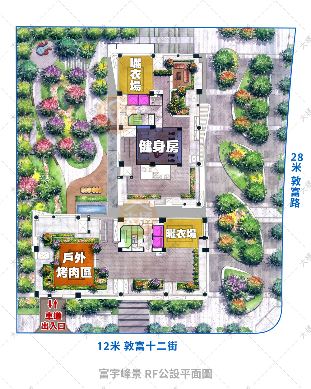 富宇峰景-RF公設平面圖