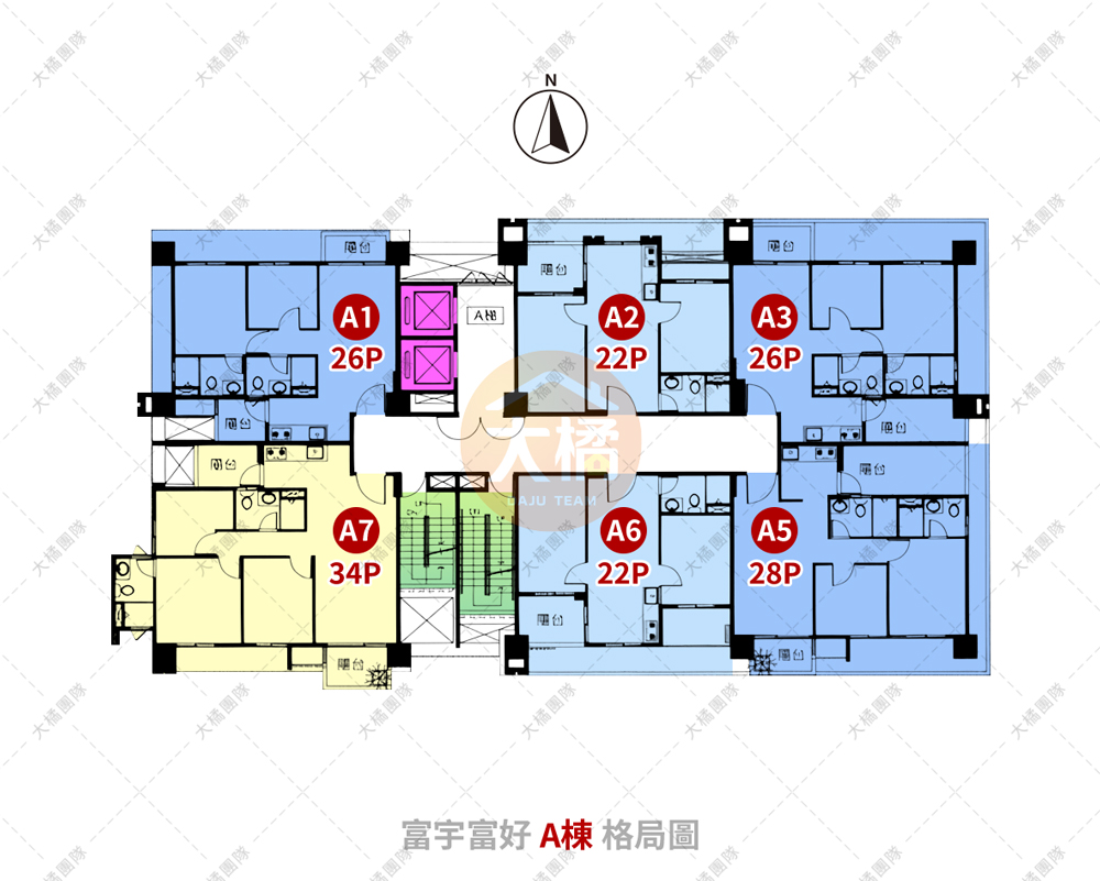 富宇富好-A棟格局圖