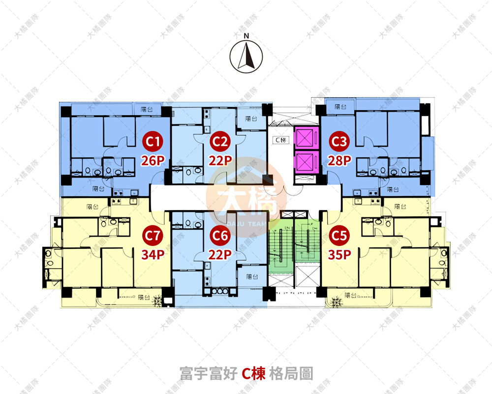 富宇富好-C棟格局圖