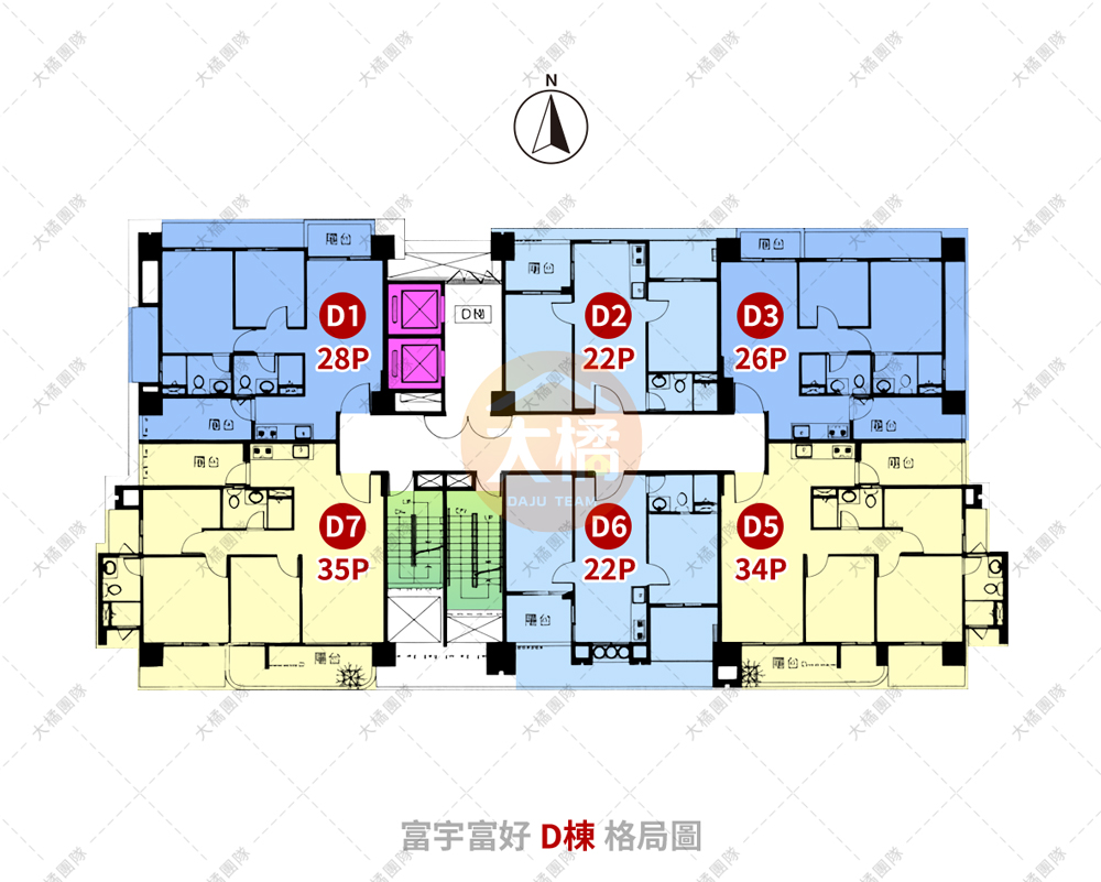富宇富好-D棟格局圖