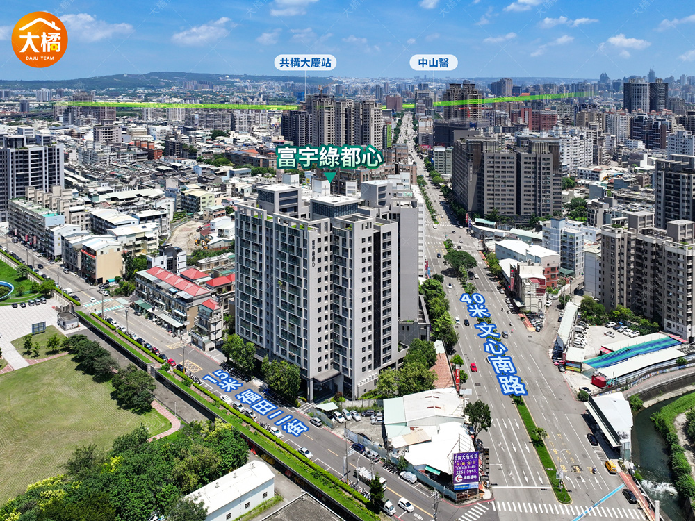 富宇綠都心-空拍基地圖