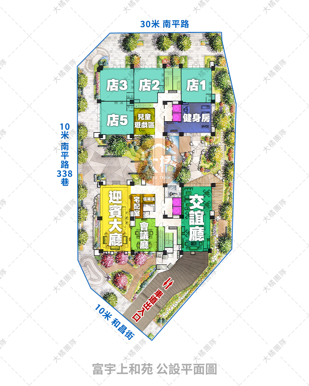 富宇上和苑-公設平面圖