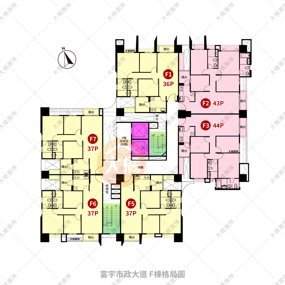 富宇市政大道-F棟格局圖