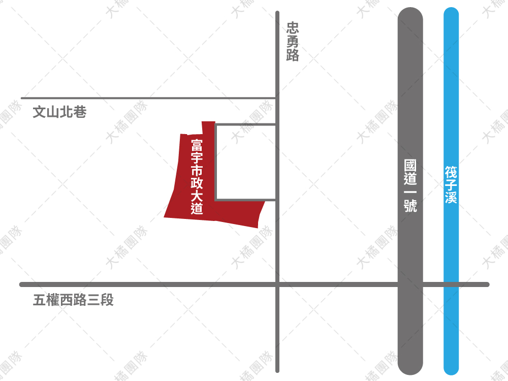 富宇市政大道-位置圖