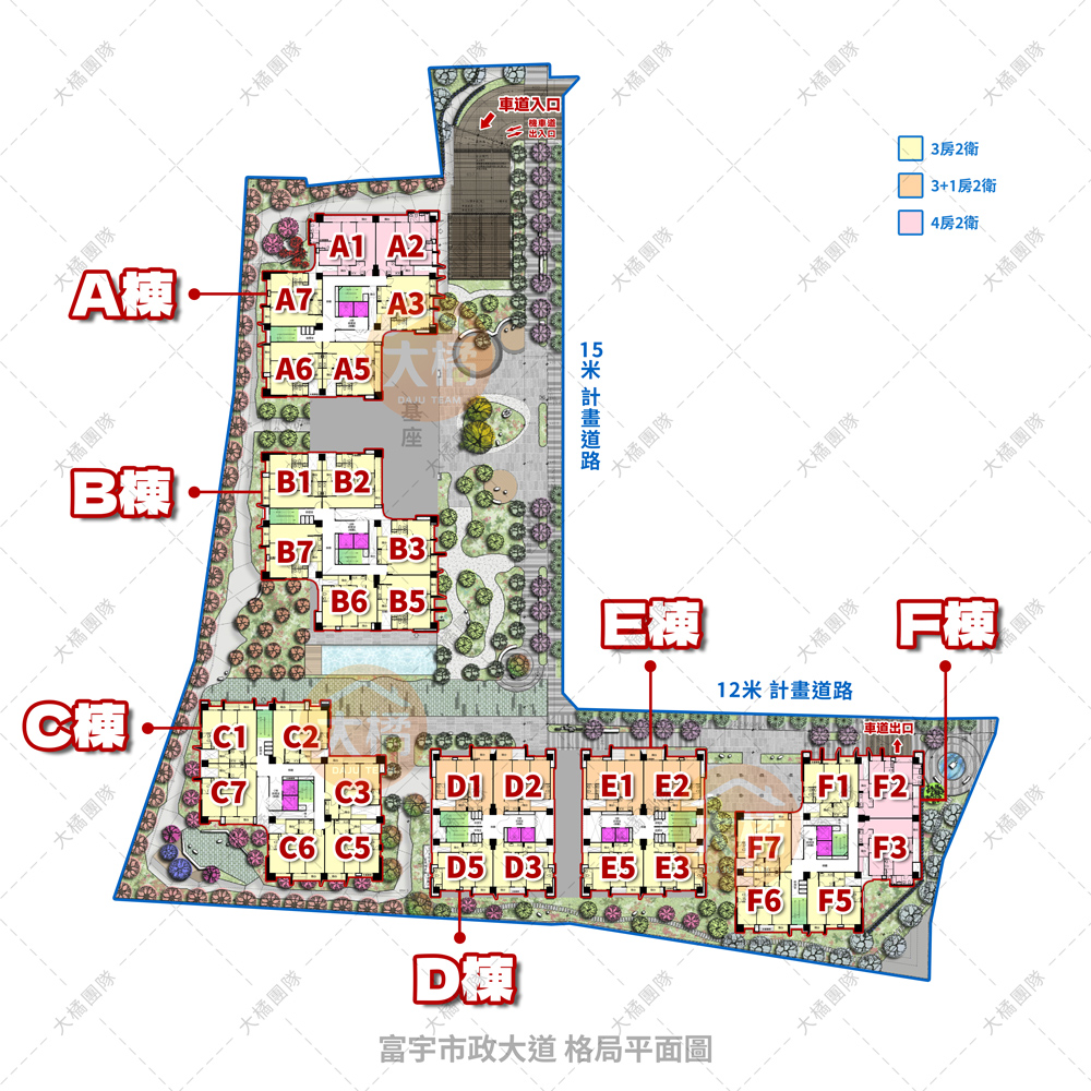 富宇市政大道-格局平面圖
