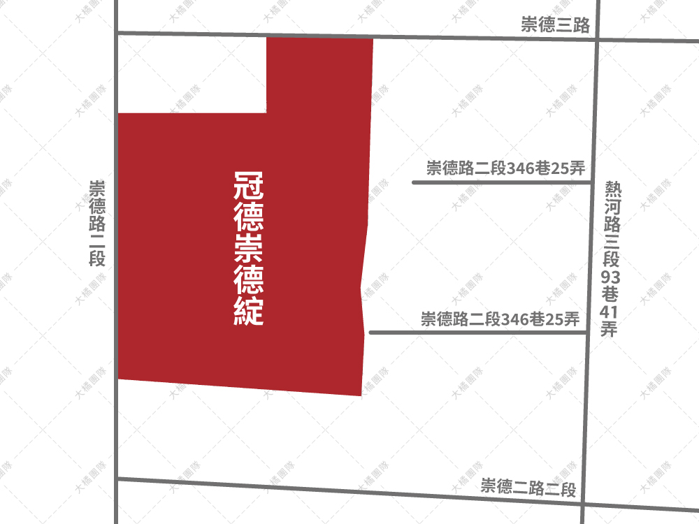 冠德崇德綻-位置圖