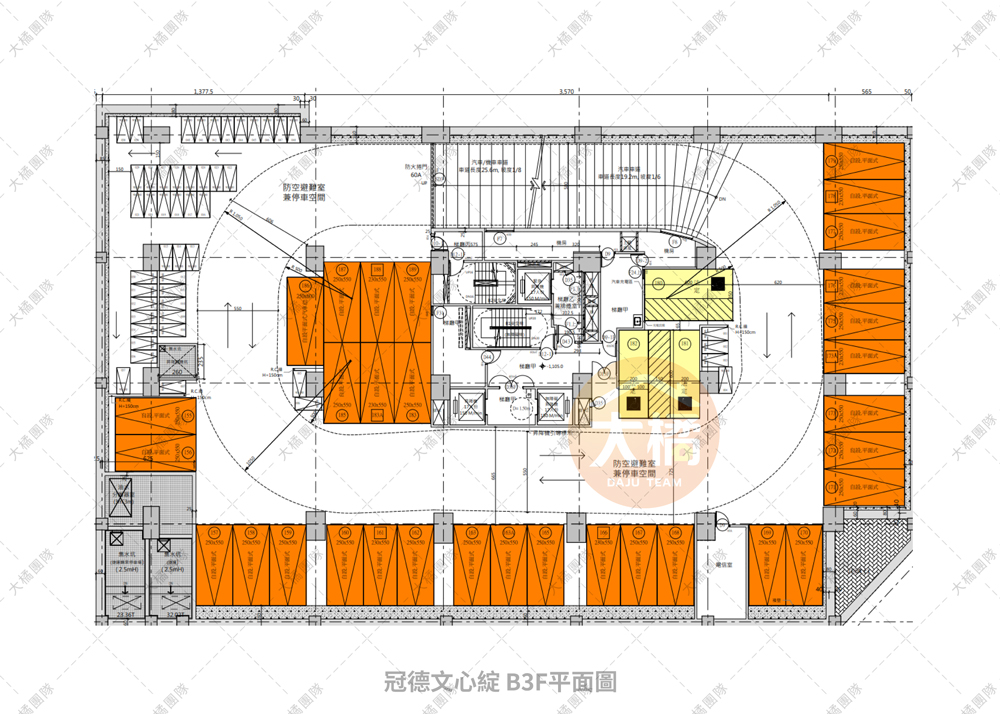冠德文心綻-B3F平面配置