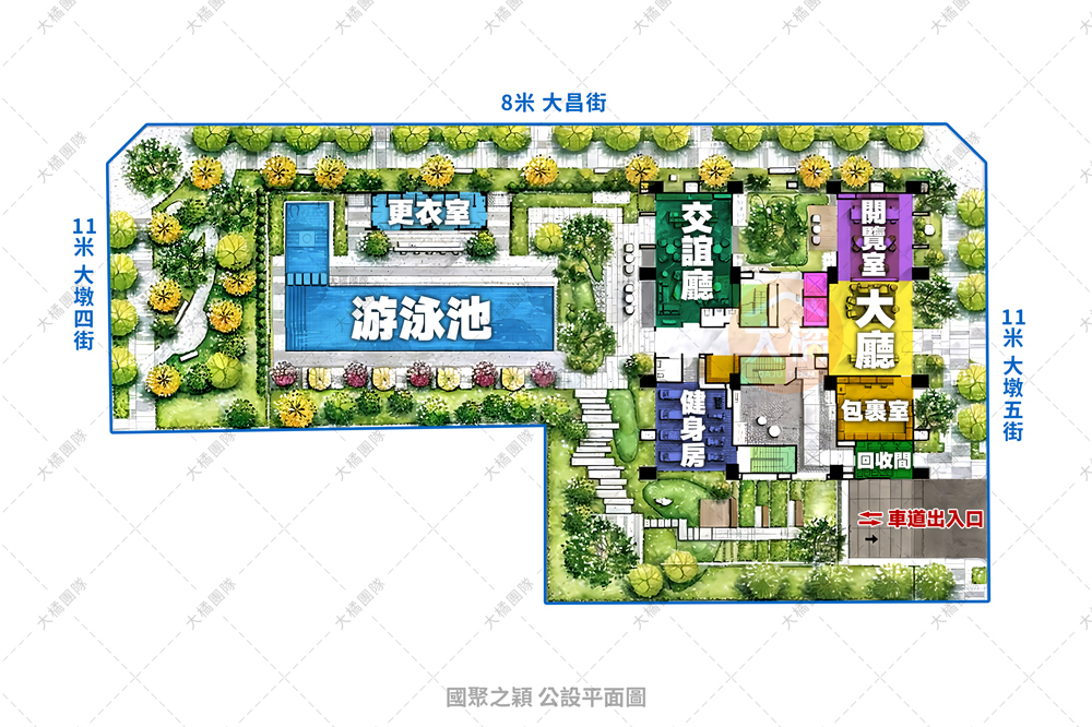 國聚之穎-公設平面圖