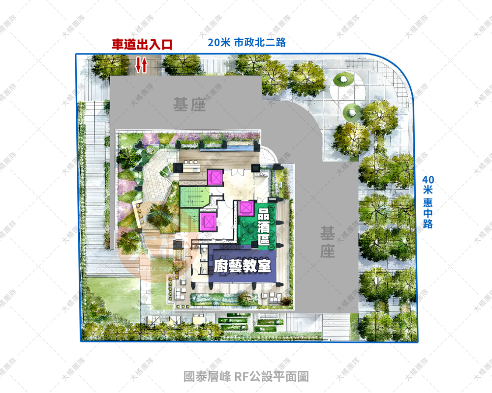 國泰層峰-RF公設平面圖