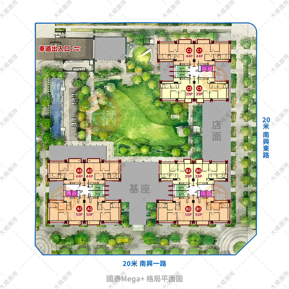 國泰Mega+-格局平面圖