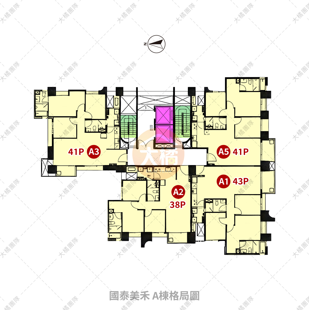 國泰美禾-A棟格局圖