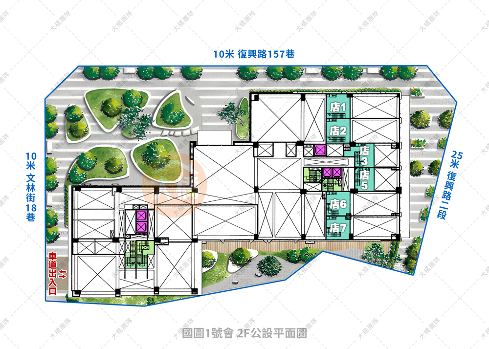 國圖1號會-2F公設平面圖