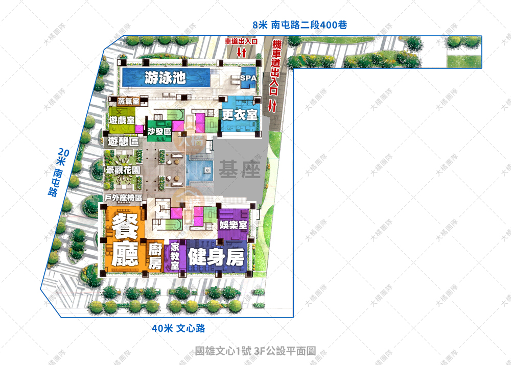 國雄文心1號-3F公設平面圖