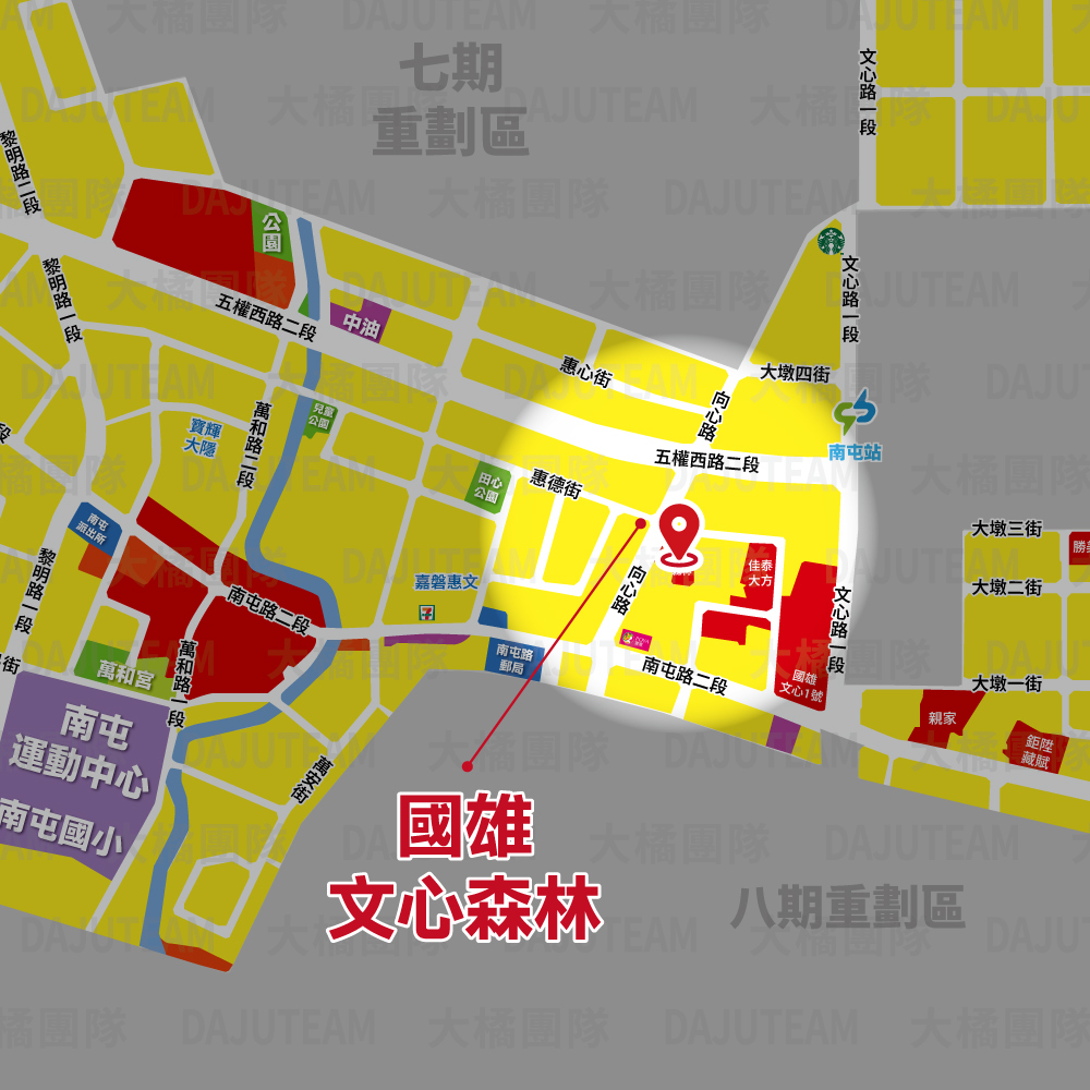 國雄文心森林-位置圖