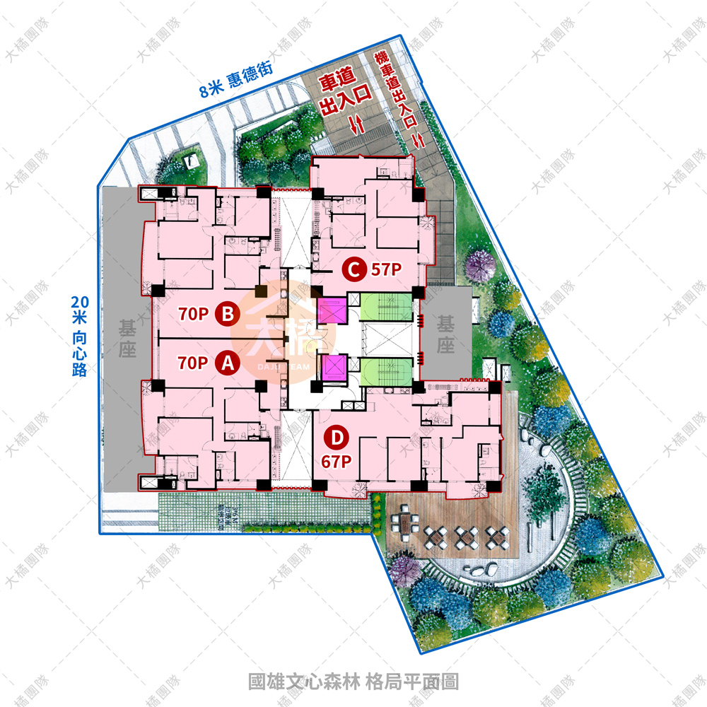 國雄文心森林-格局平面圖