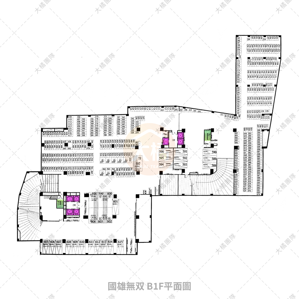 國雄無双-停車場配置B1F