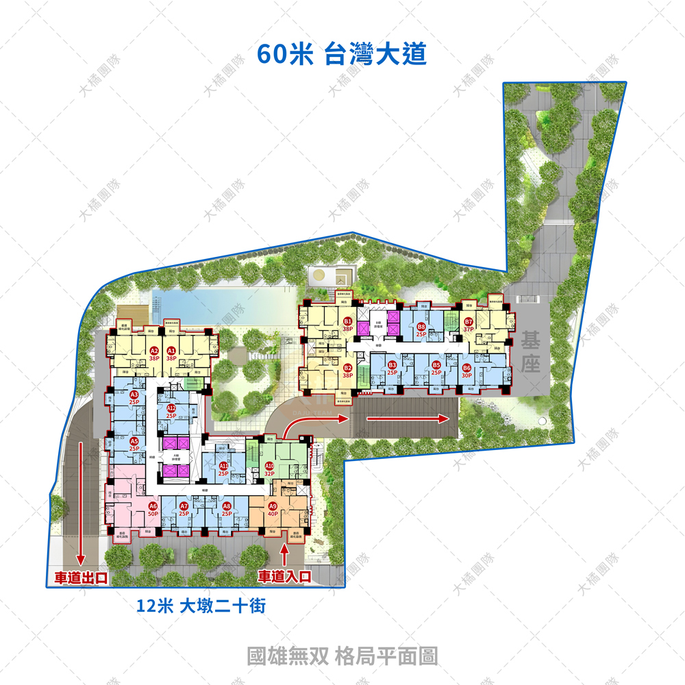 國雄無双-格局平面圖