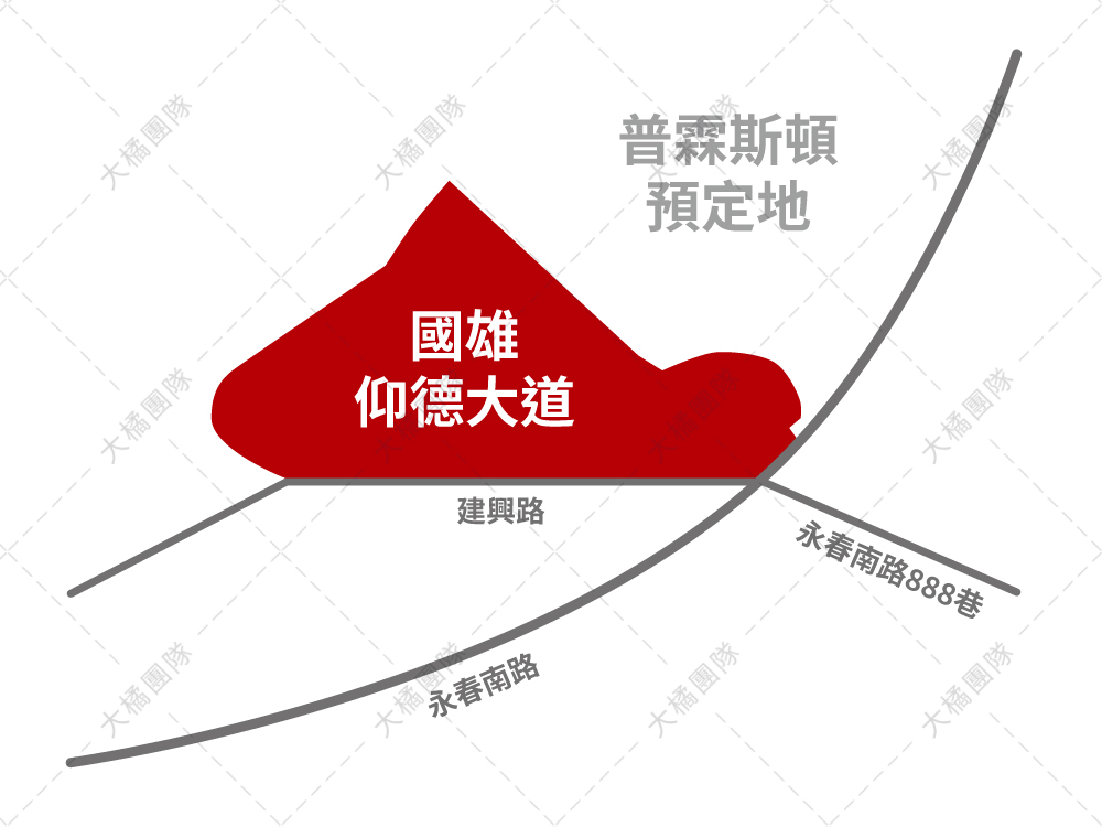 國雄仰德大道-位置圖