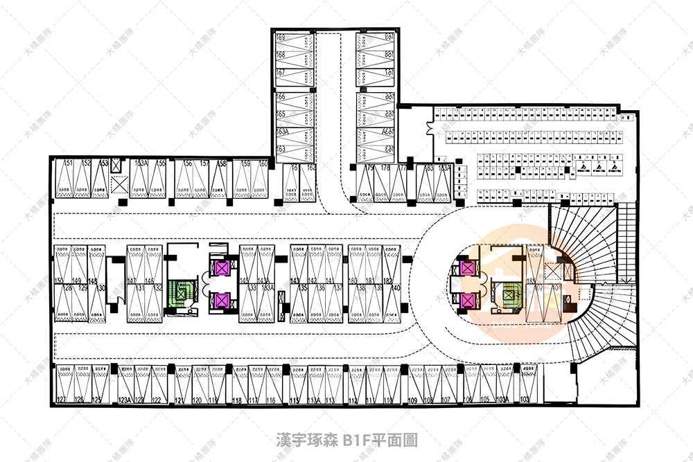 漢宇琢森-B1F平面配置圖